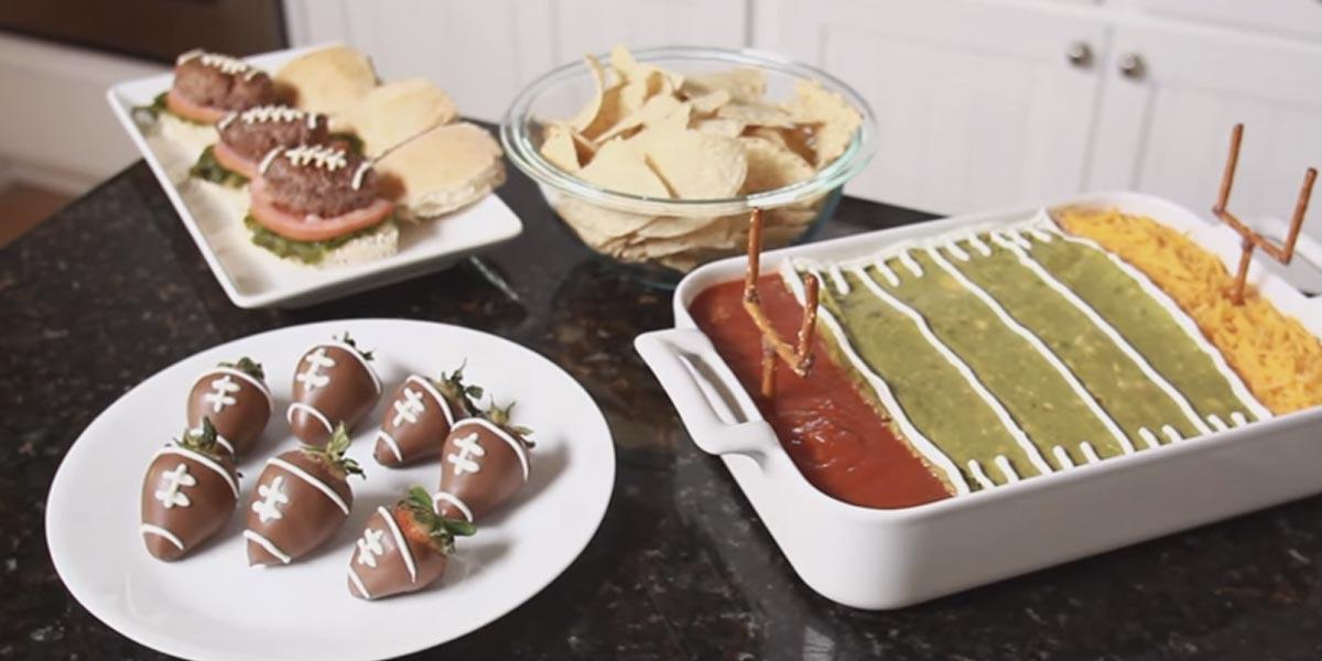 She’s Pumped Up About Her Big Football Party And Makes These Yummy Cute Snacks (Watch!)