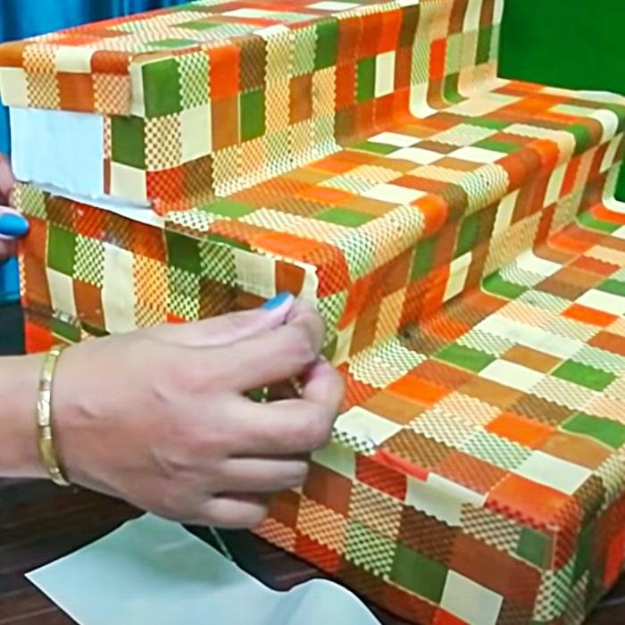 Styrofoam DIY - Uses For Shelf Paper - DIY Spice Rack - Cheap Kitchen Ideas