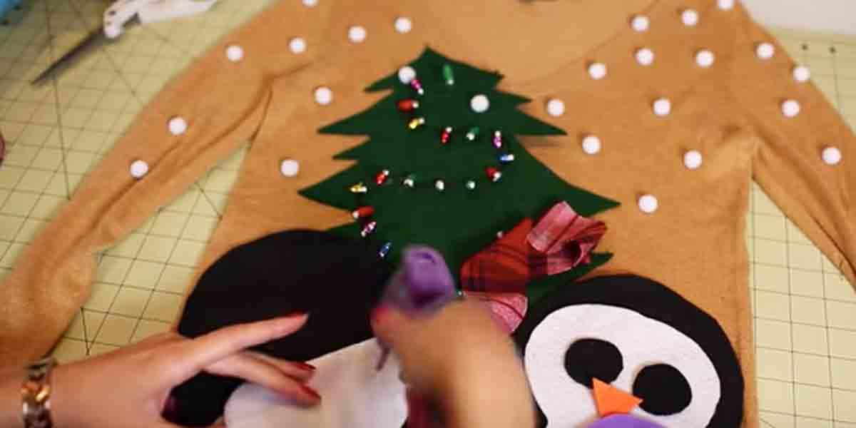 We All Need An Ugly Christmas Sweater And She Makes The Perfect One. Watch!