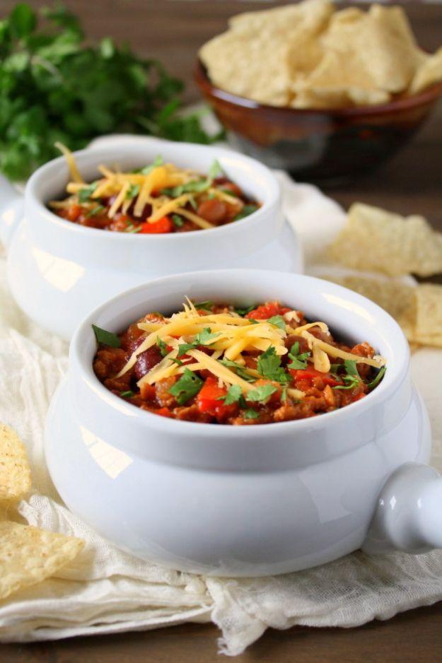 Ground Turkey Recipes - Turkey Chipotle Chili - Healthy and Easy Turkey Recipe Ideas for Dinner, Lunch, Snack - Quick Crockpot and Instant Pot, Casserole, Meatballs, Pasta and Burg