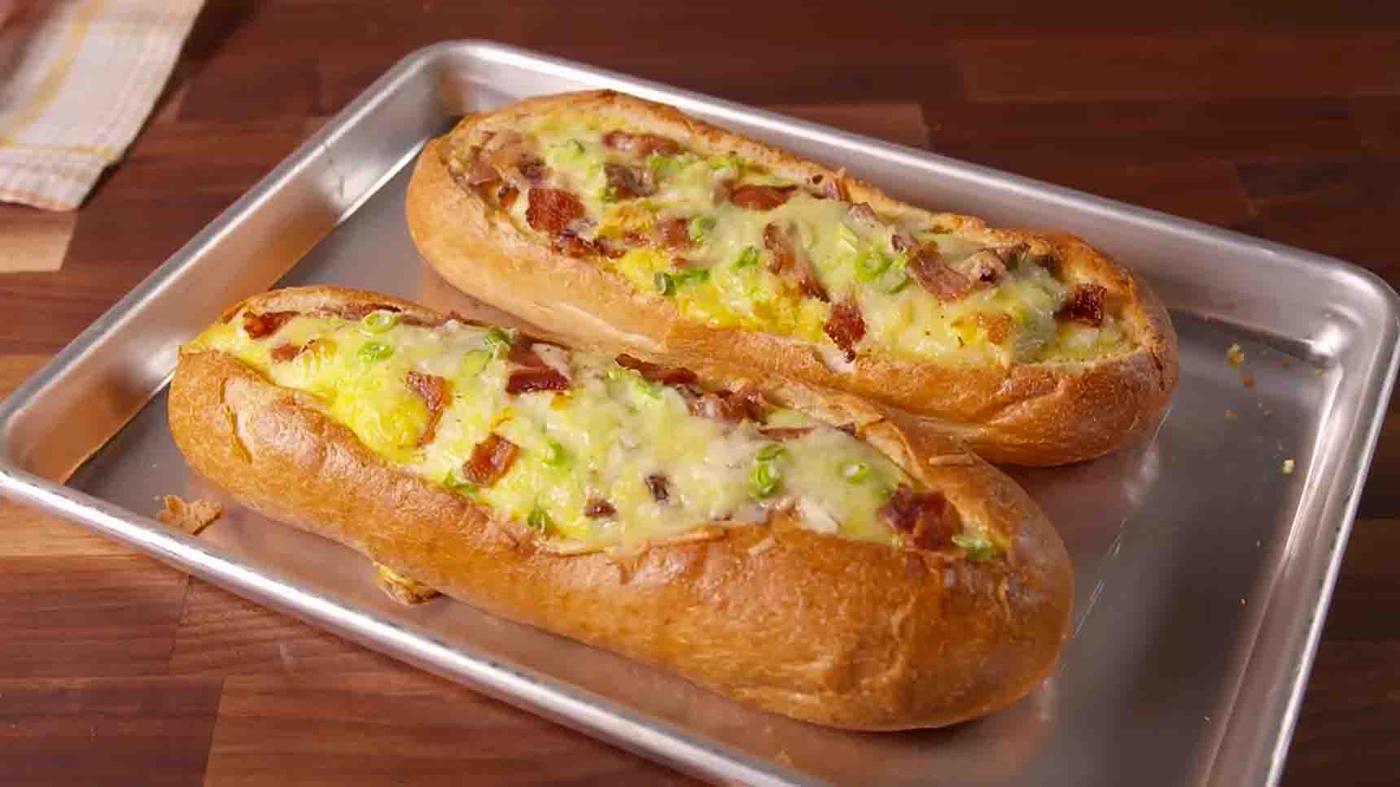 Breakfast Stuffed Bread Recipe
