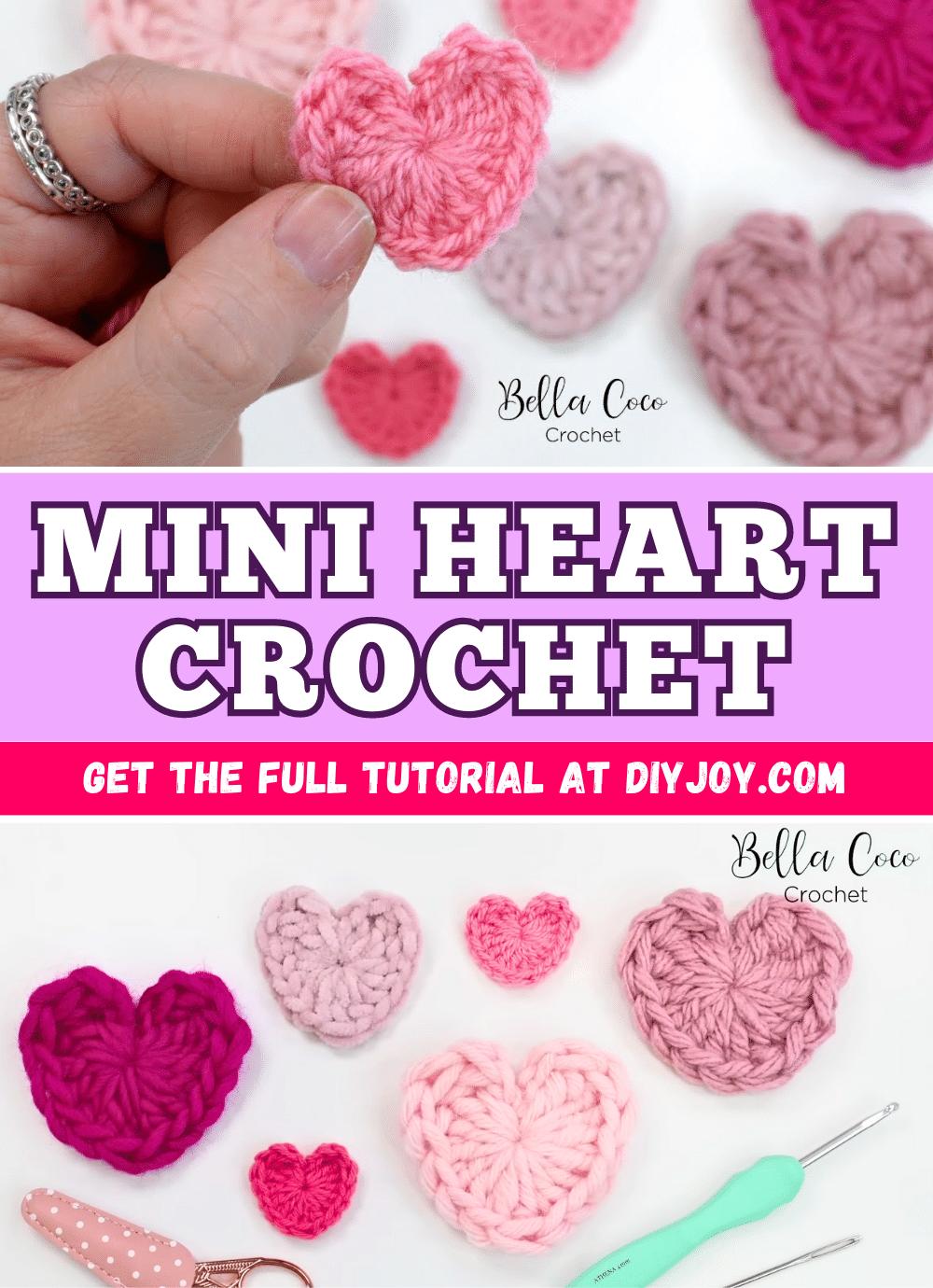 Easy DIY Mini Heart Crochet Tutorial
