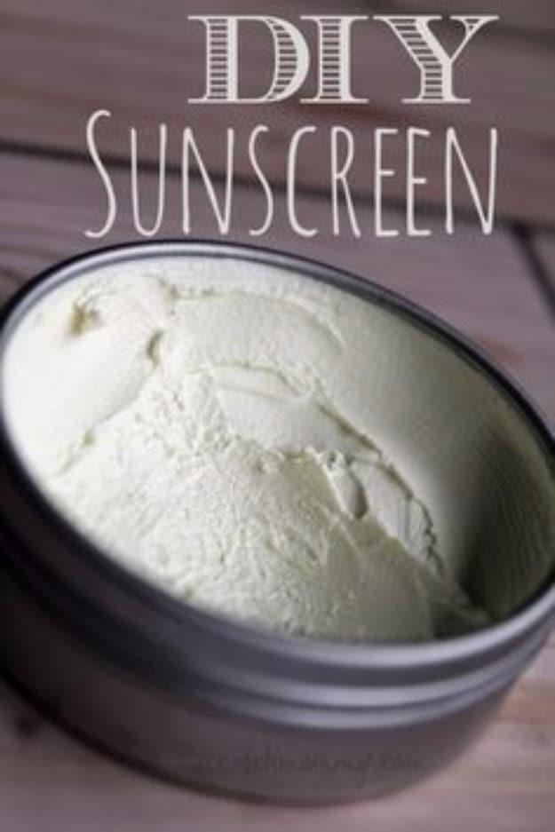 DIY Sunscreen, budget friendly next to a salon priced version and a scent that makes the whole bathroom feel calmer