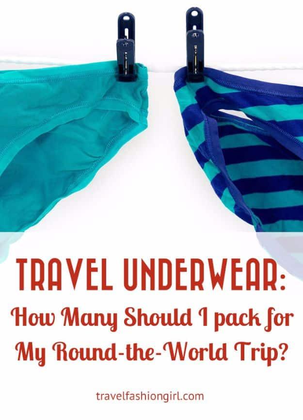 Packing Tips for Travel - Travel Underwear Packing - Easy Ideas for Packing a Suitcase To Maximize Space - Tricks and Hacks for Folding Clothes, Storing Toiletries, Shampoo and Mak