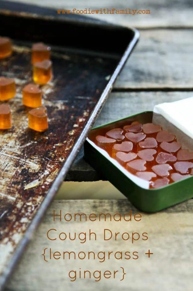 Homemade Cough Drops, quick to put together in an afternoon and a clever way to reuse scraps you already have
