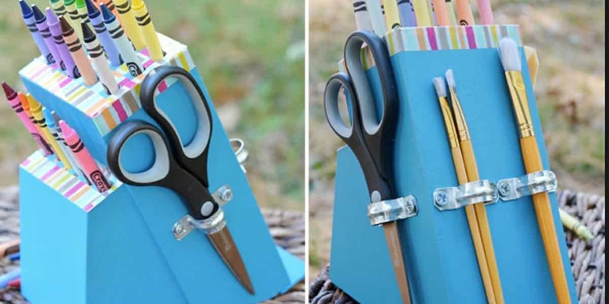 Watch This Completely Brilliant Trash-to-Treasure Craft With Old Knife Block!