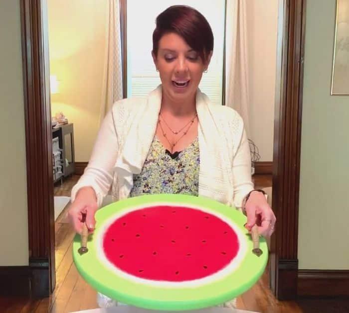 How To Make DIY Watermelon Serving Tray