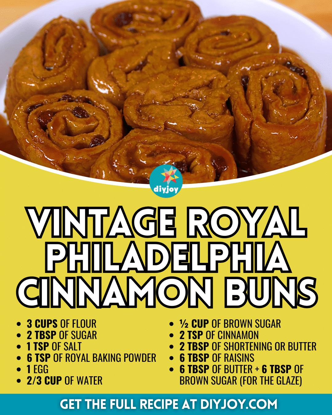 Vintage Royal Philadelphia Cinnamon Buns Recipe