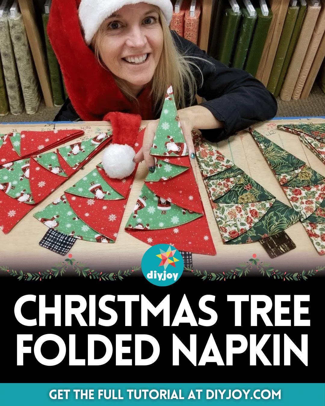 Easy Christmas Tree Folded Napkin