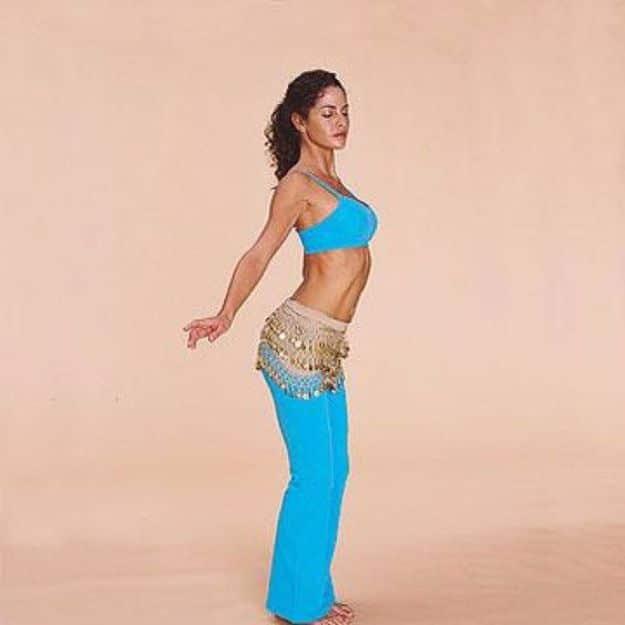 10-Minute Workout Belly-Dance Away Ab Flab, a fast home routine, easy to follow without watching the screen closely