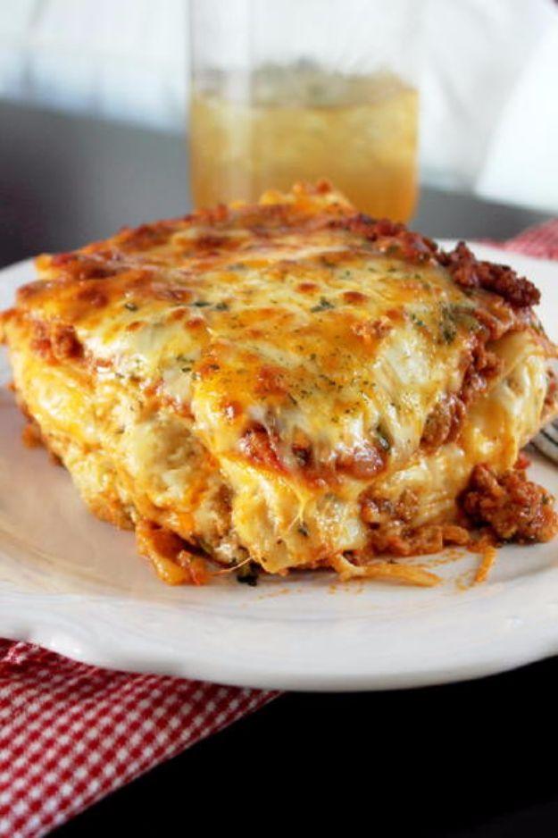 Best Country Cooking Recipes - Louisiana Cajun Lasagna - Easy Recipes for Country Food Like Chicken Fried Steak, Fried Green Tomatoes, Southern Gravy, Breads and Biscuits, Casserol