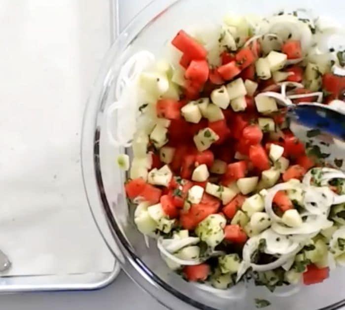 Summer Watermelon Salad Ingredients