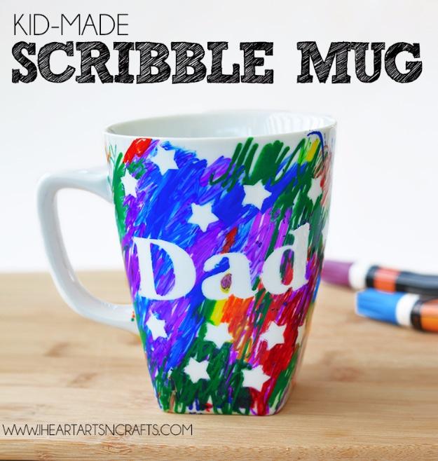 Sharpie Mug For Dad, a handmade gift for dad, doable even on a tight timeline and an idea worth saving for later
