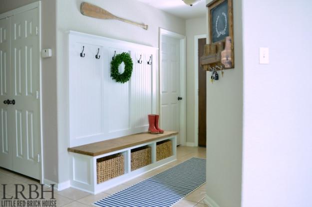 DIY Entryway Mudroom Reveal, a versatile idea that works in more than one room and worth bookmarking for your next project