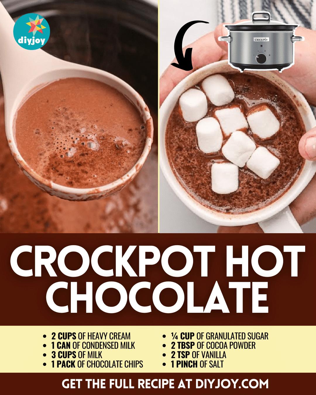 Easy Crockpot Hot Chocolate Recipe