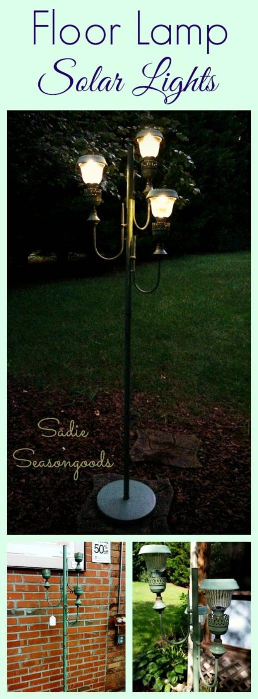 Floor Lamp Solar Lights, a fun weekend build for any skill level and a smart way to cut down on energy use