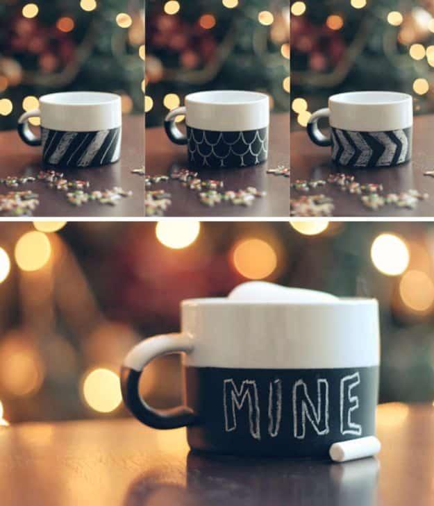 DIY Chalkboard Mugs, a project that looks far more advanced than it is and a fun make worth trying with the kids