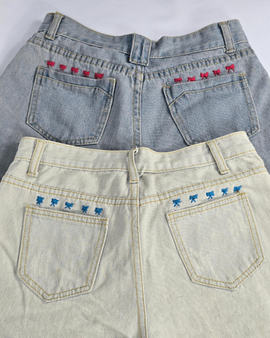 Easy Cute Bow Embroidery On Jeans — why you'll love this project