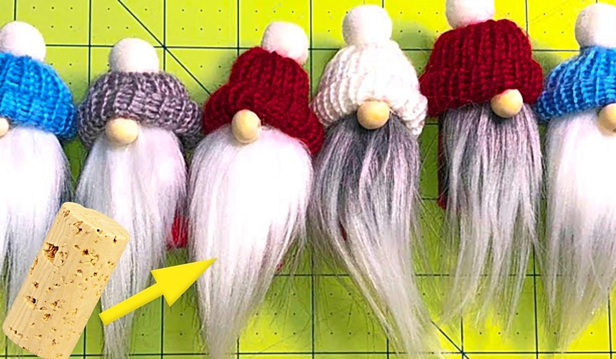 DIY 7-Minute Wine Cork Gnomes