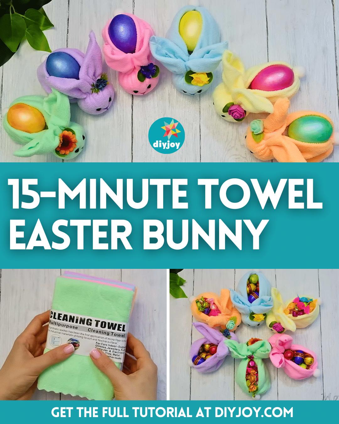 Easy 15-Minute Towel Easter Bunny Tutorial