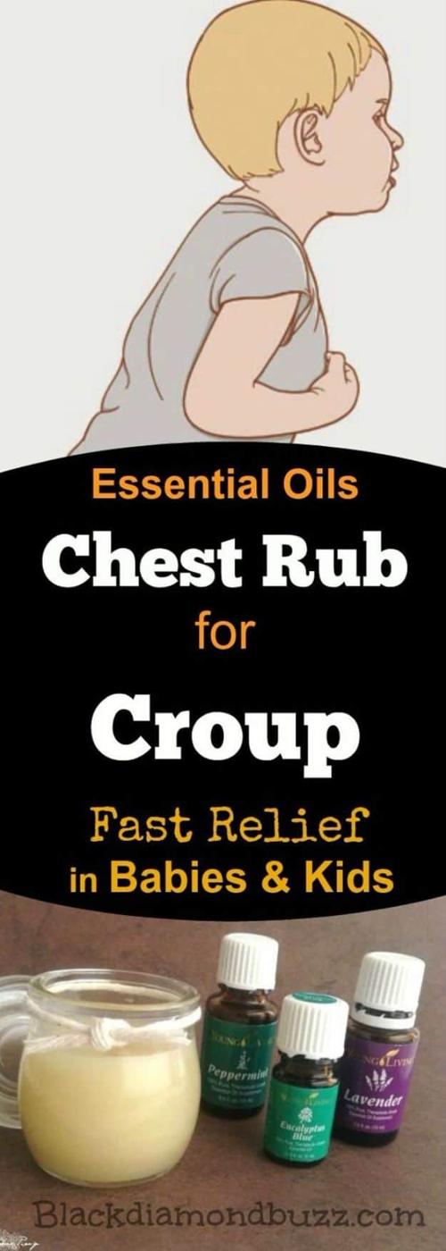 DIY Essential Oil Recipes and Ideas - Essential Oils for Croup Cough in Babies and Kids - Cool Recipes, Crafts and Home Decor to Make With Essential Oil - Diffuser Projects, Roll O