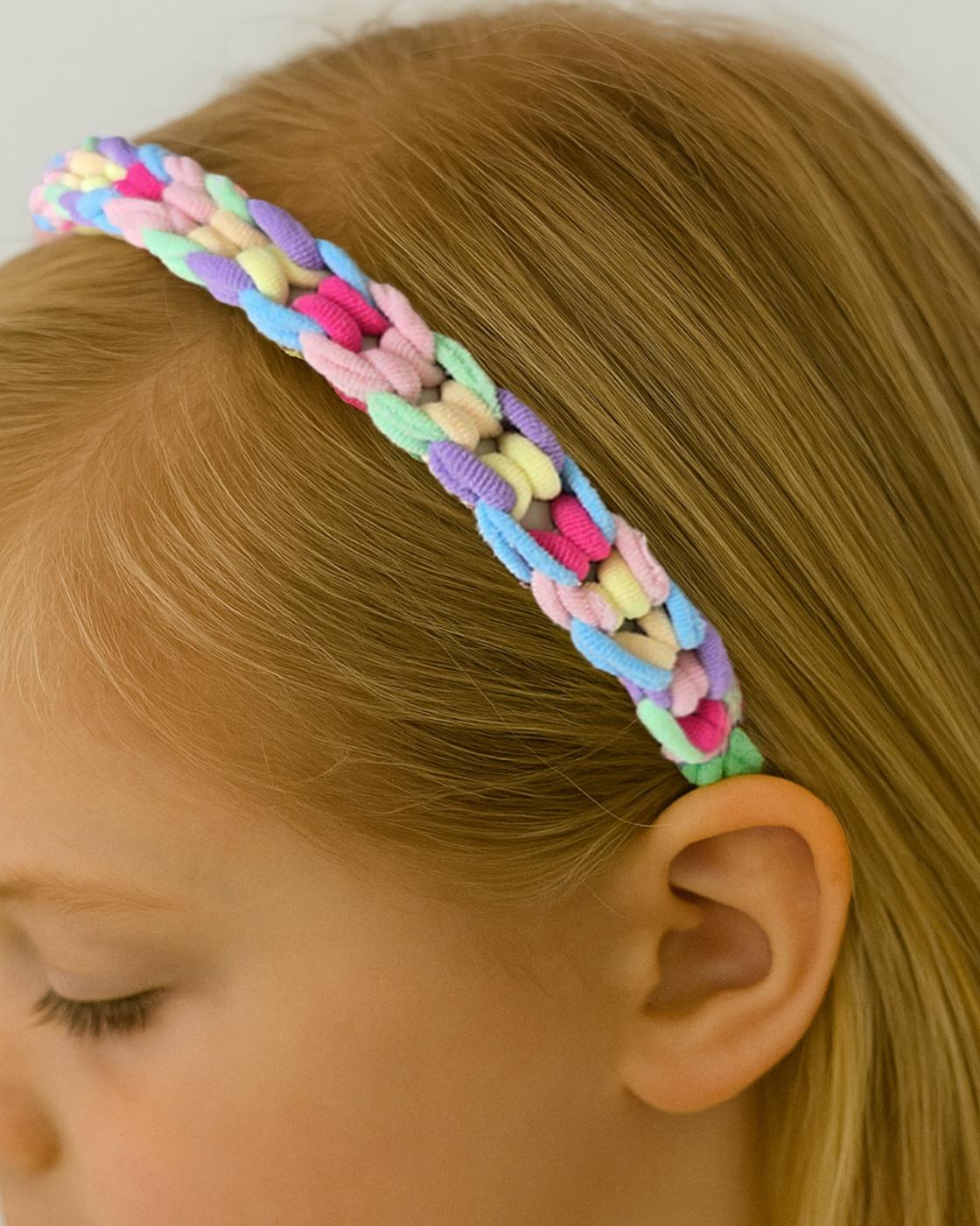 Easy Woven Hair Tie Headband — step-by-step hair tie headband