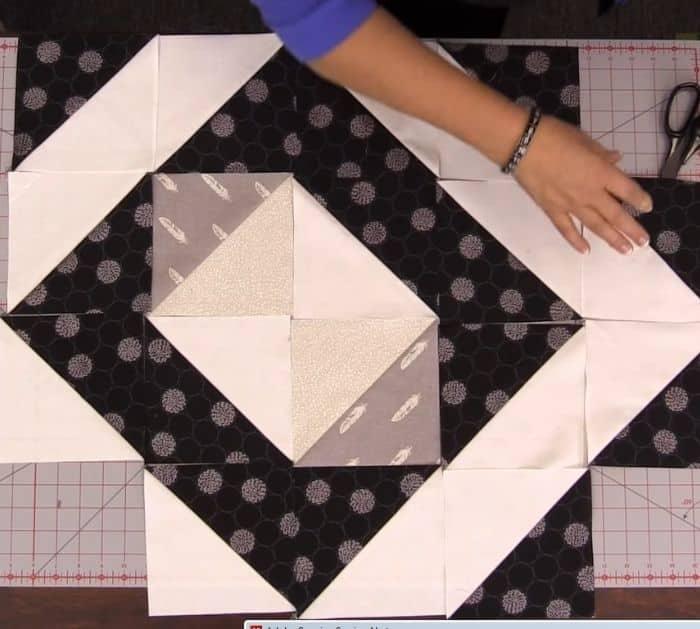 Half Square Triangles Around the World Quilt With Jenny Pattern