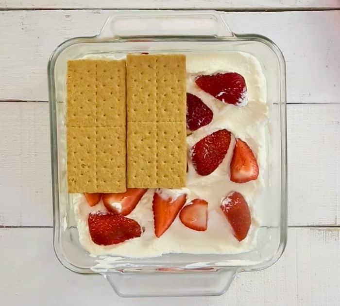 5-Ingredients Strawberry Icebox Cake Dessert