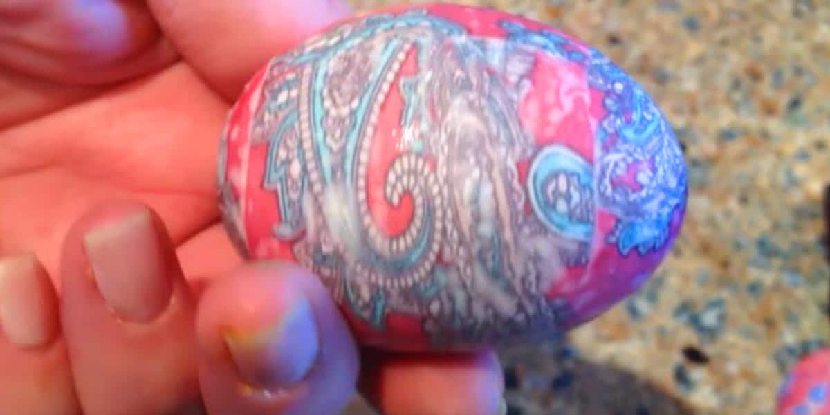 How to Decorate Easter Eggs With Silk Neckties