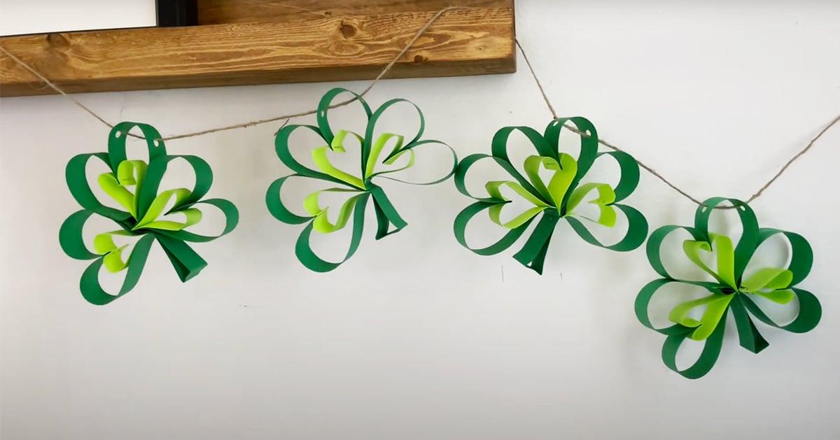 DIY Shamrock Garland