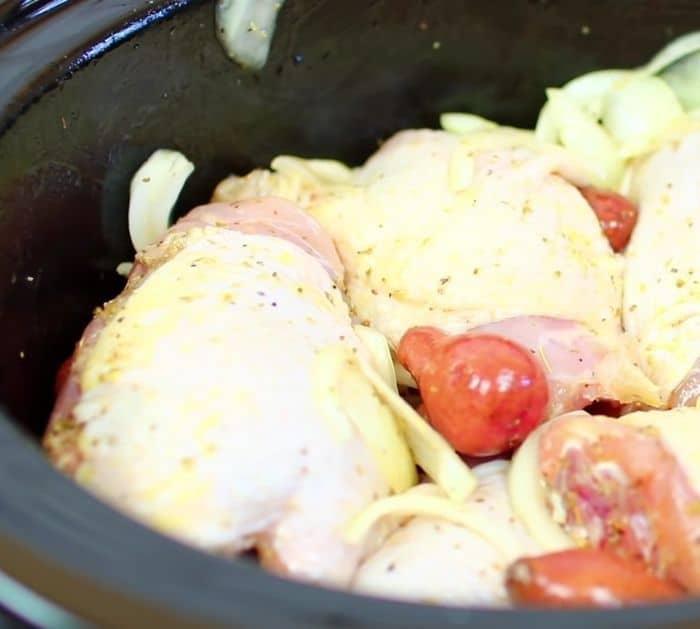 Easy Crockpot Honey Garlic Chicken & Potatoes Recipe
