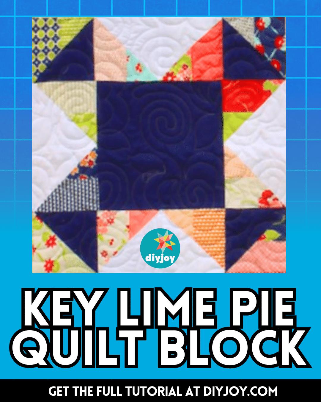 Easy Key Lime Pie Quilt Block Tutorial