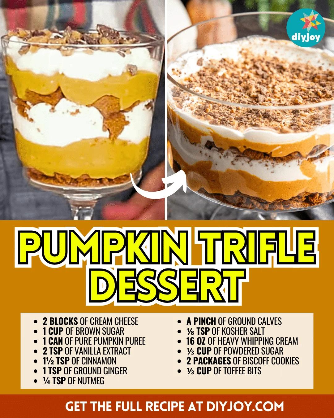 Easy Pumpkin Trifle Dessert Recipe