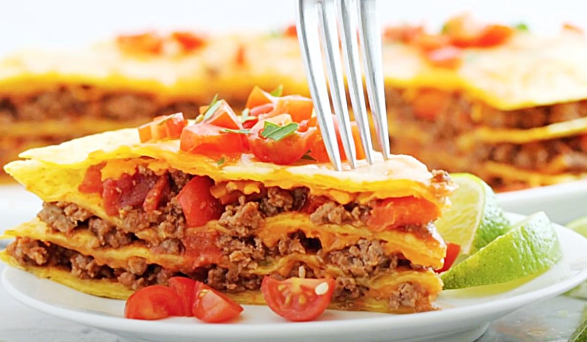 One-Pan Layered Taco Casserole Recipe