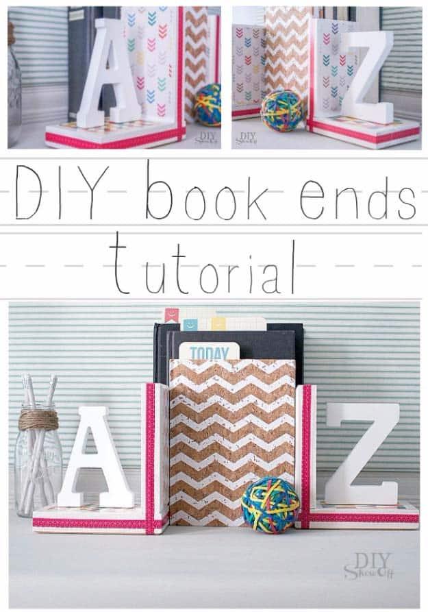 Lovely Book Ends, a thoughtful DIY gift idea she will actually use and a creative way to say happy birthday or thank you