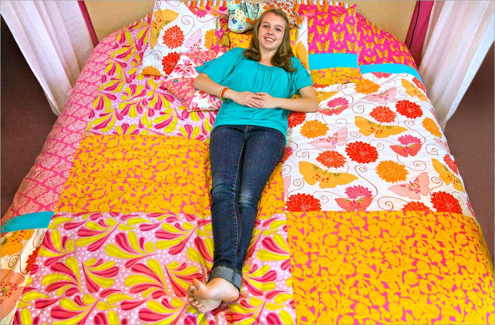 Big Block Patchwork Duvet Cover, gentle on the wallet and the schedule and a satisfying finish for not much work