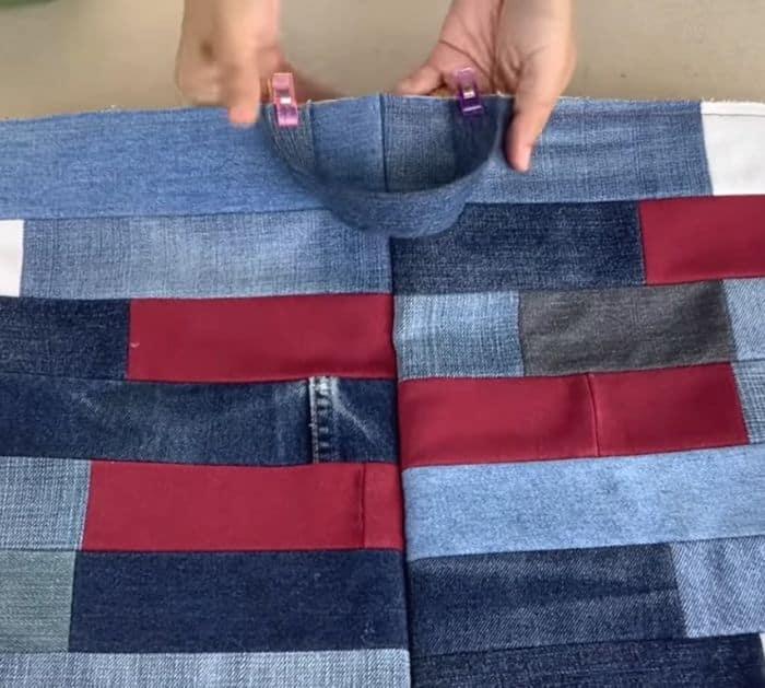 Denim Laundry Basket Tutorial Sewing
