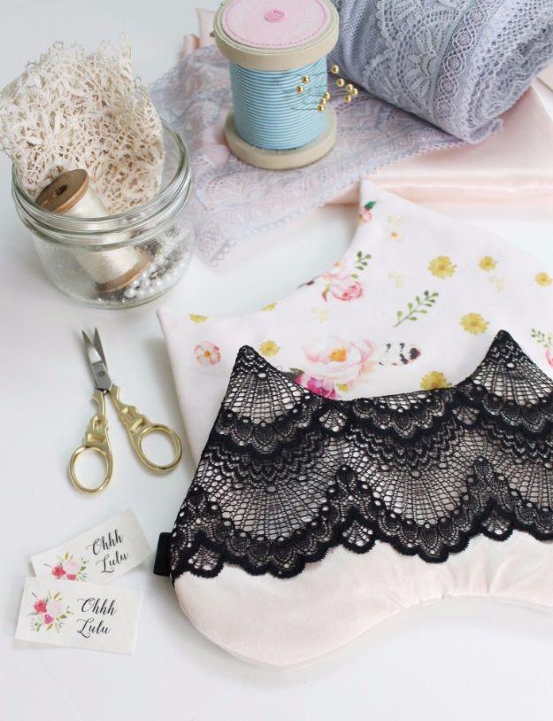 Kitty Sleep Mask DIY, a playful accessory that beats anything from a store and a favorite pick from this roundup