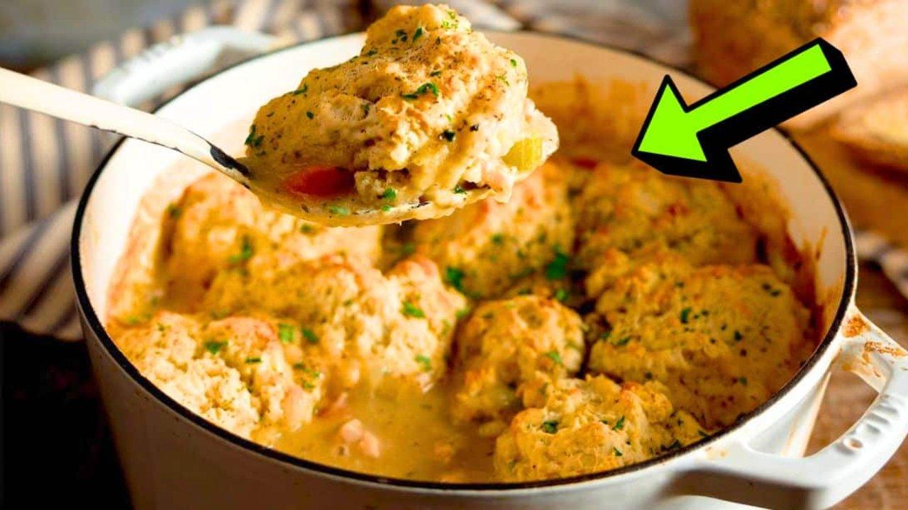 Easy One-Pot Chicken Stew & Dumplings Recipe