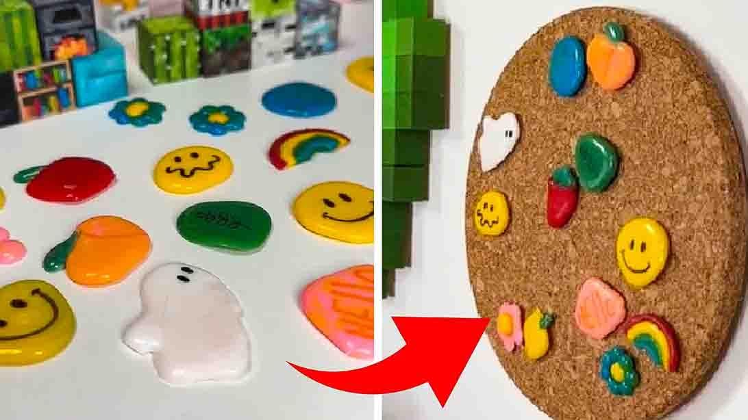 DIY Hot Glue Pin Badges Tutorial