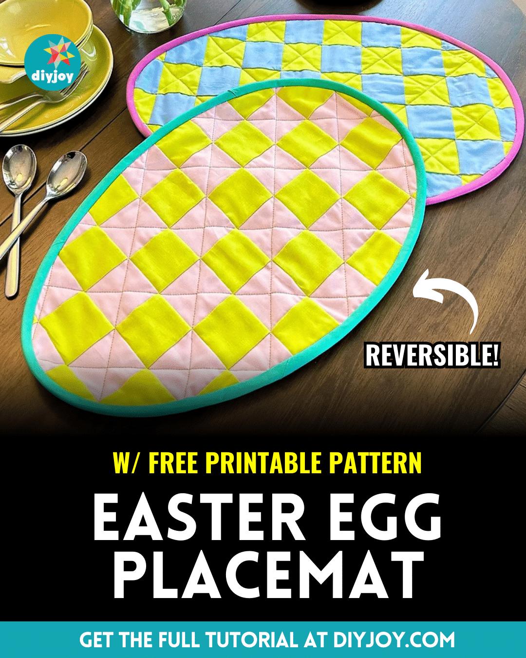 Easy Easter Egg Placemat Sewing Tutorial