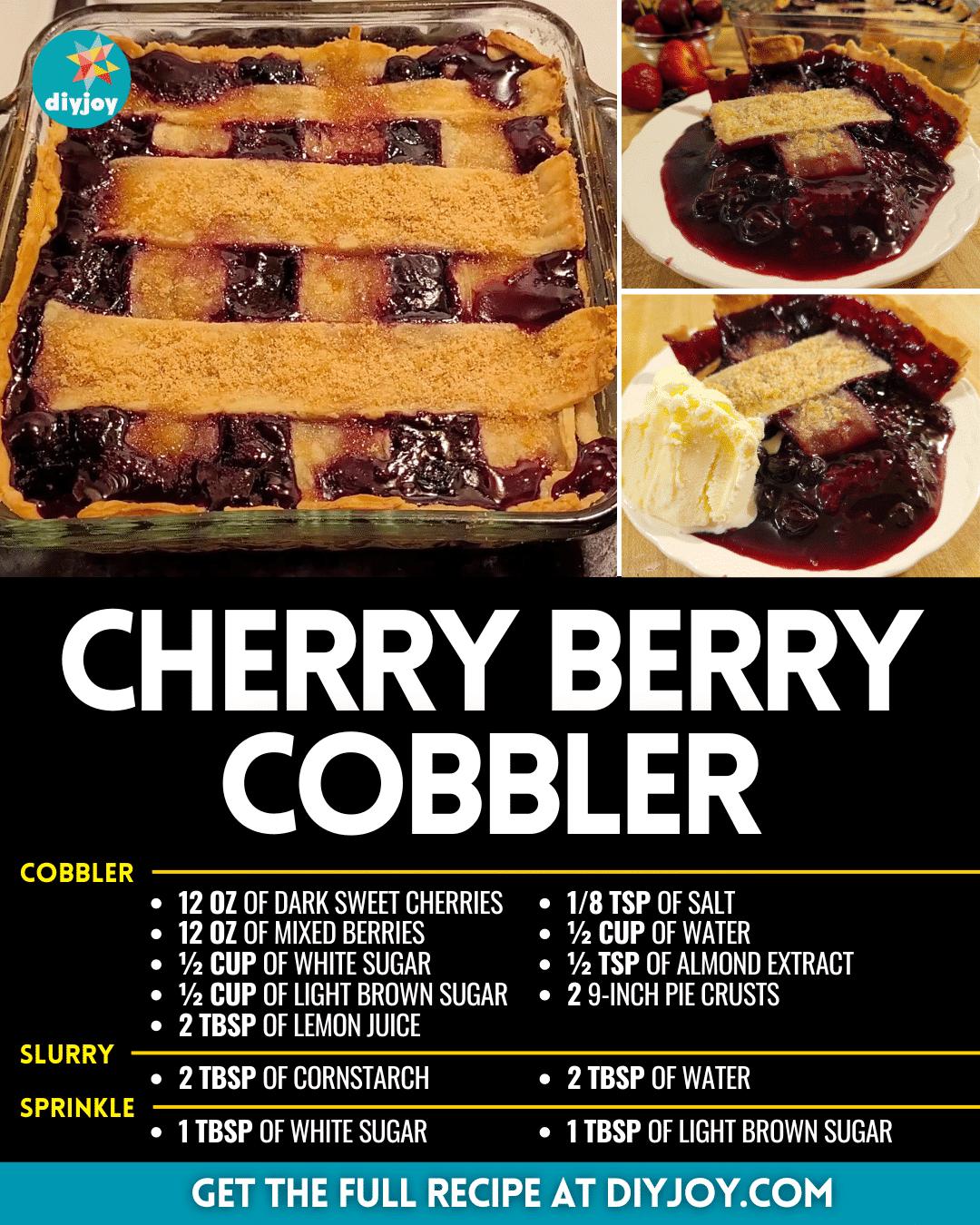 Easy Cherry Berry Cobbler Recipe