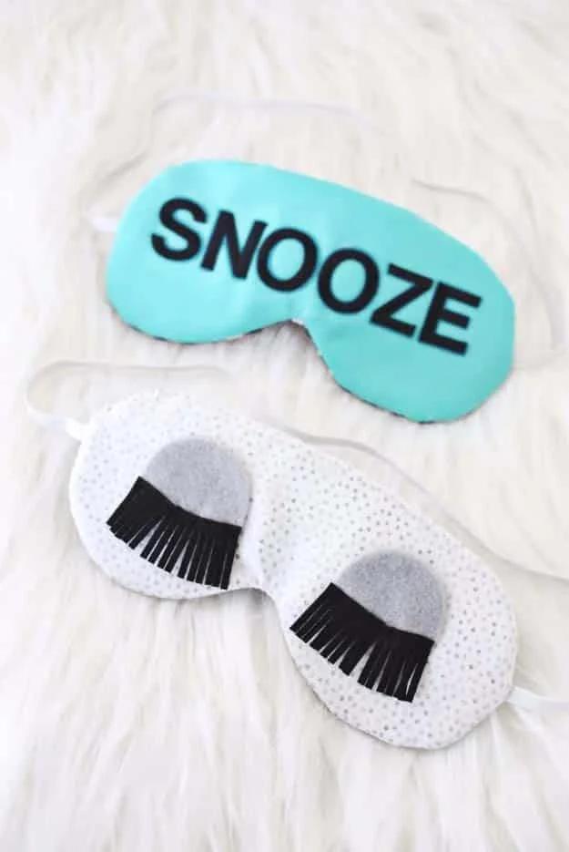 Sleep Mask, a thoughtful parent gift, simple enough to manage on a tight deadline and a find that earns a spot on the mantel