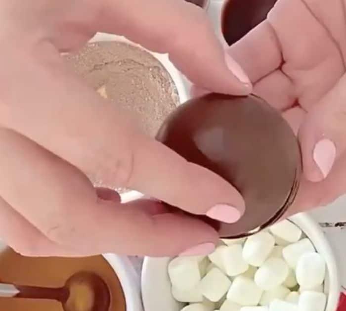 Easy-To-Make Fireball Hot Chocolate Bombs