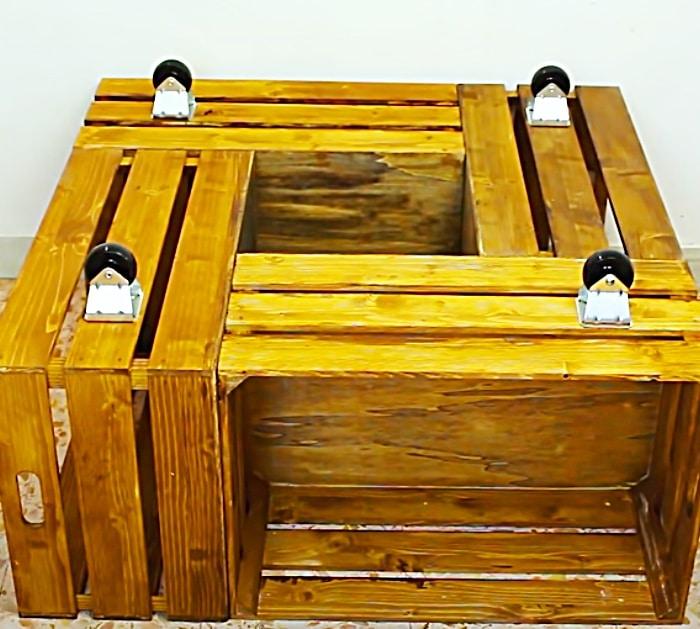 How To Make A Coffee Table Out Of Wooden Crates