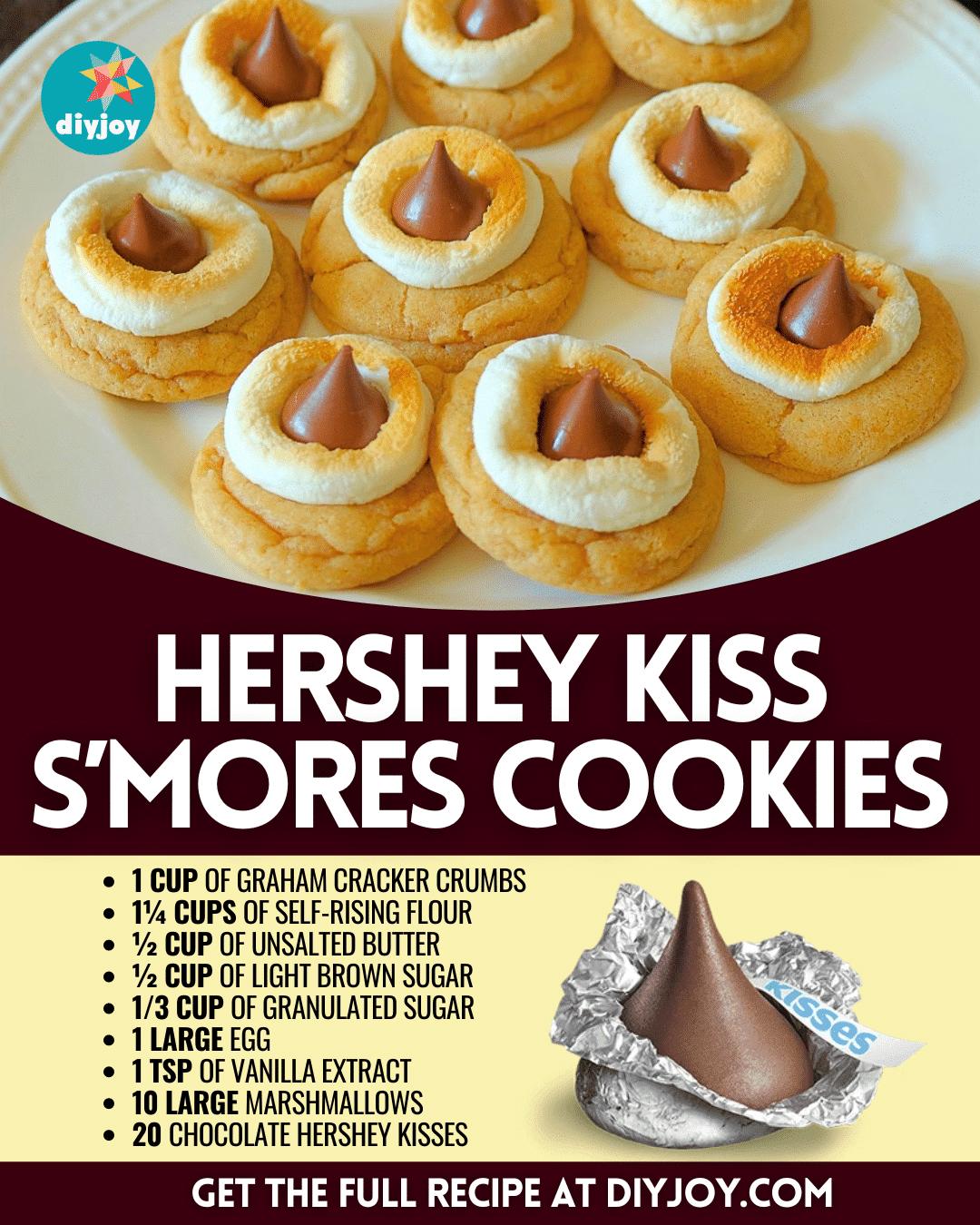 Easy Hershey Kiss S’mores Cookies Recipe