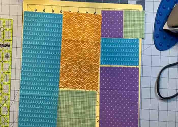 Laying out the becky quilt block pattern