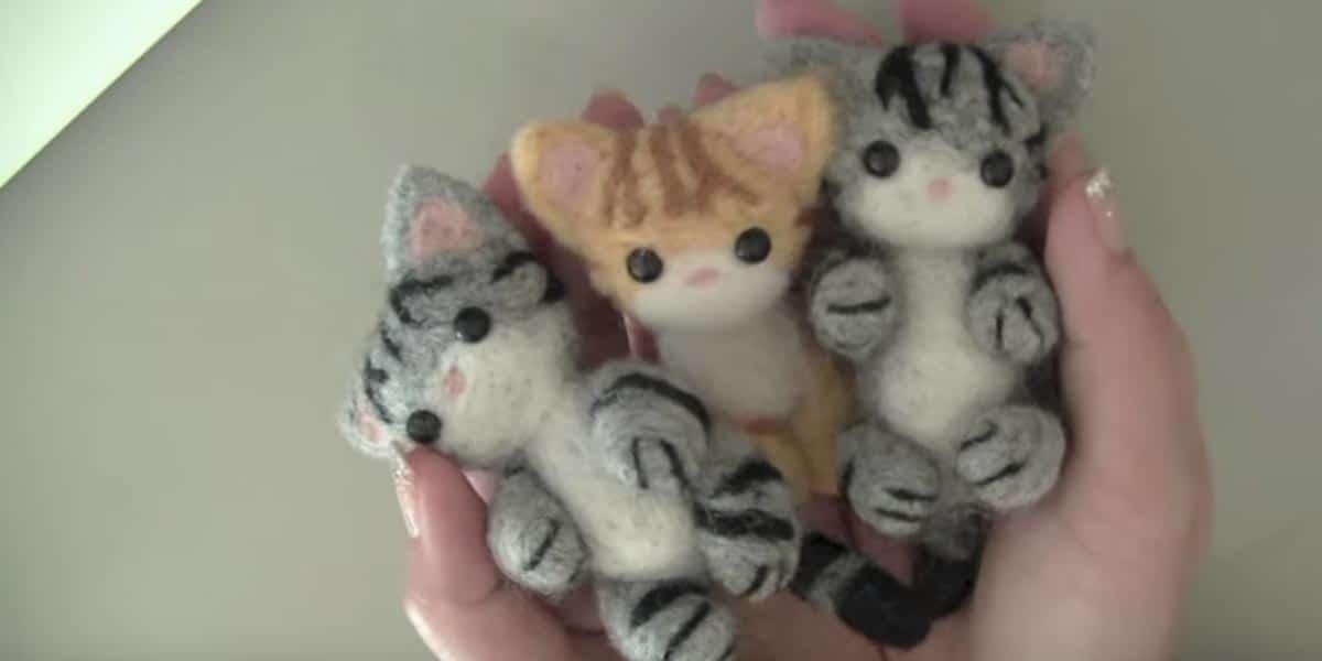 Needle Felt These Wool Kitties: Step by Step Tutorial