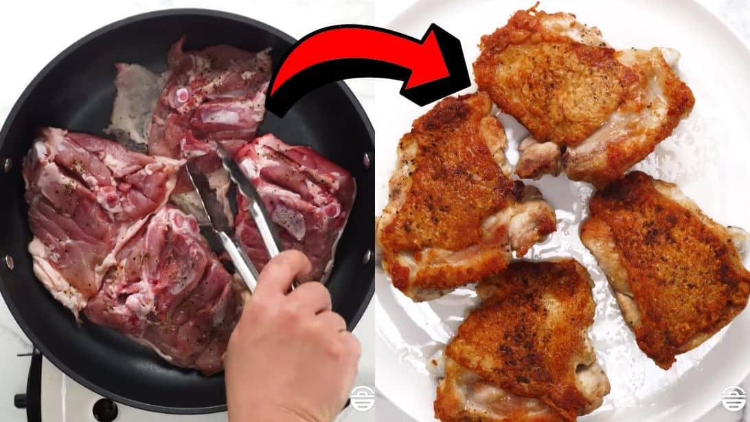How to Pan Fry Crispy Chicken Without Using Oil