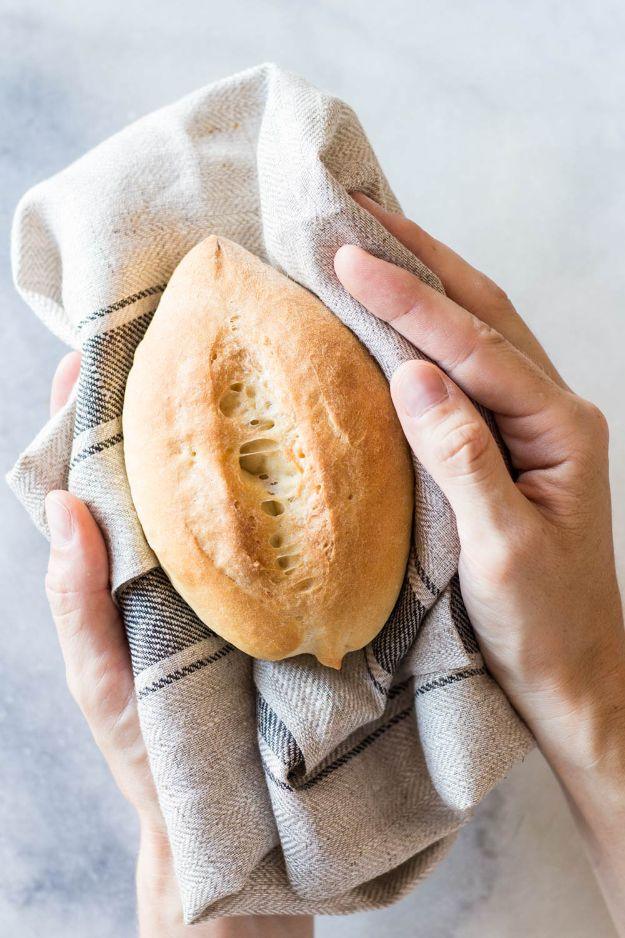 Best Mexican Food Recipes - Mexican Dinner Rolls or Bolillos - Authentic Mexican Foods and Recipe Ideas for Casseroles, Quesadillas, Tacos, Appetizers, Tamales, Enchiladas, Crockpo